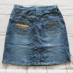 Disney Store Pirates of the Caribbean Denim Jeans Pencil Skirt - Size 4